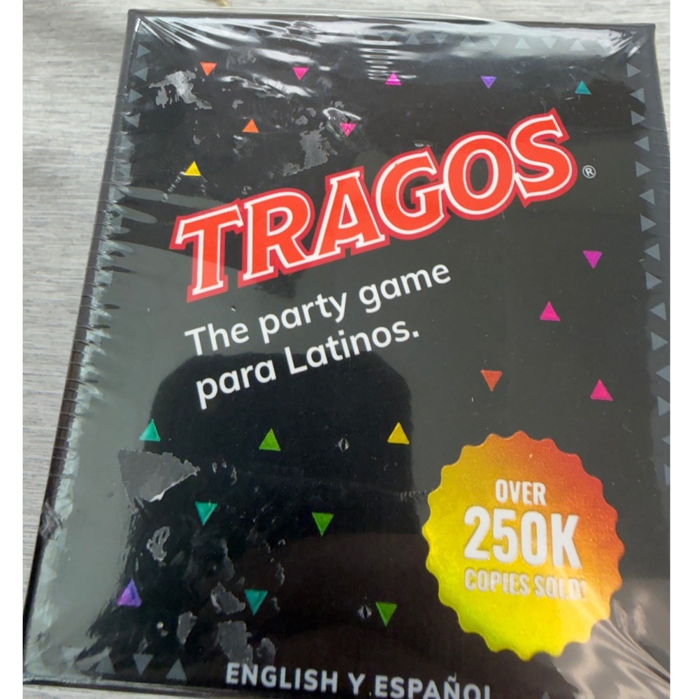 Tragos The Party Game para Latinos Bilingual Card Game 220 Cards New Sealed